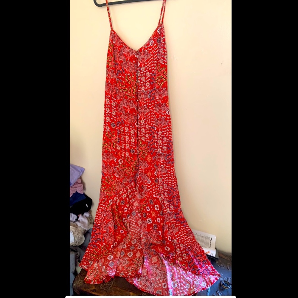 Abel the label red floral dress